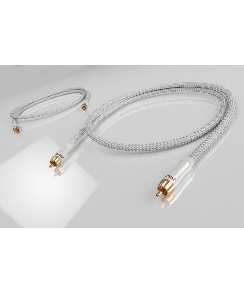 RICABLE PRIMUS SIGNAL RCA PR1 1MT COPPIA CAVI DI SEGNALE GARANZIA UFFICIALE