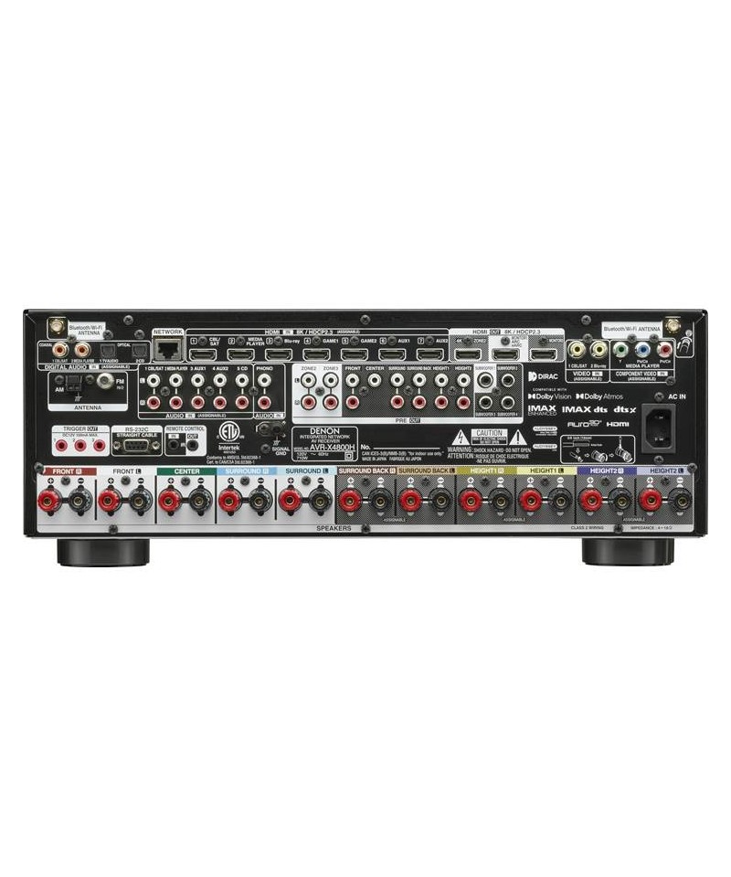 DENON AVC X4800H SINTOAMPLIFICATORE AV 9.4 GARANZIA UFFICIALE