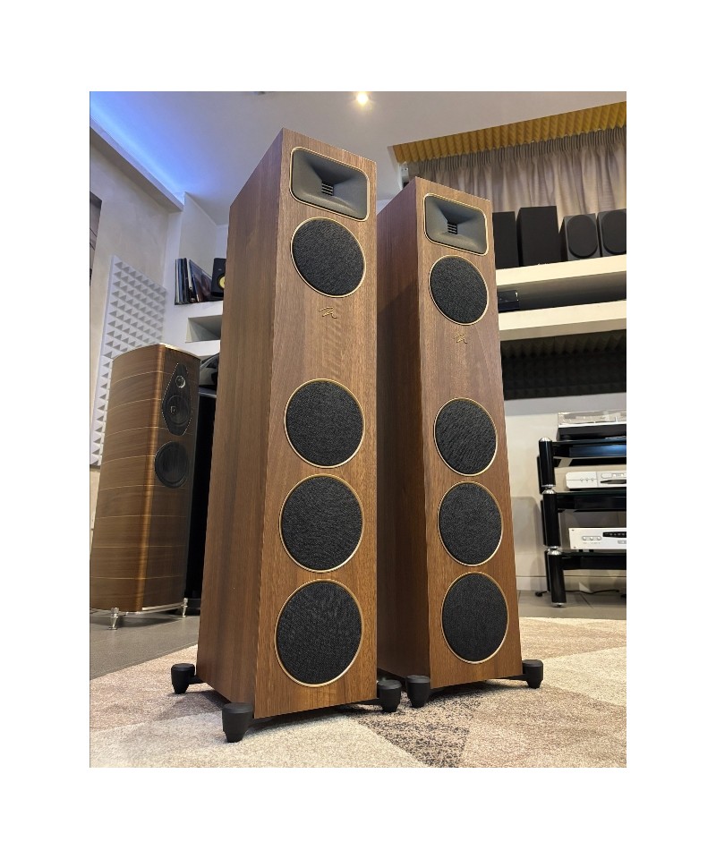 MARTIN LOGAN FOUNDATION F1 WALNUT COPPIA DIFFUSORI DA PAVIMENTO USATI