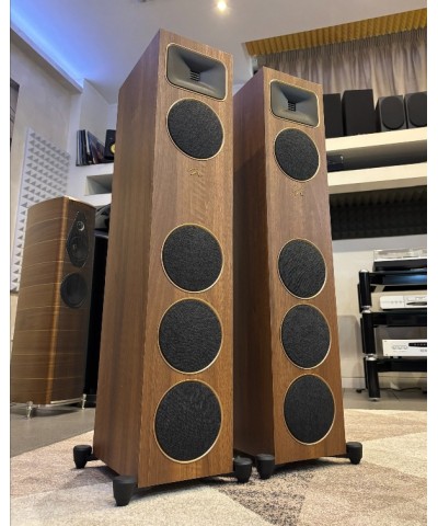 MARTIN LOGAN FOUNDATION F1 WALNUT COPPIA DIFFUSORI DA PAVIMENTO USATI