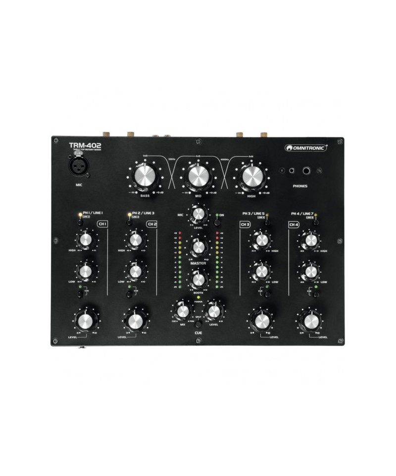OMNITRONIC TRM 402 MIXER 4 CANALI NUOVO GARANZIA UFFICIALE
