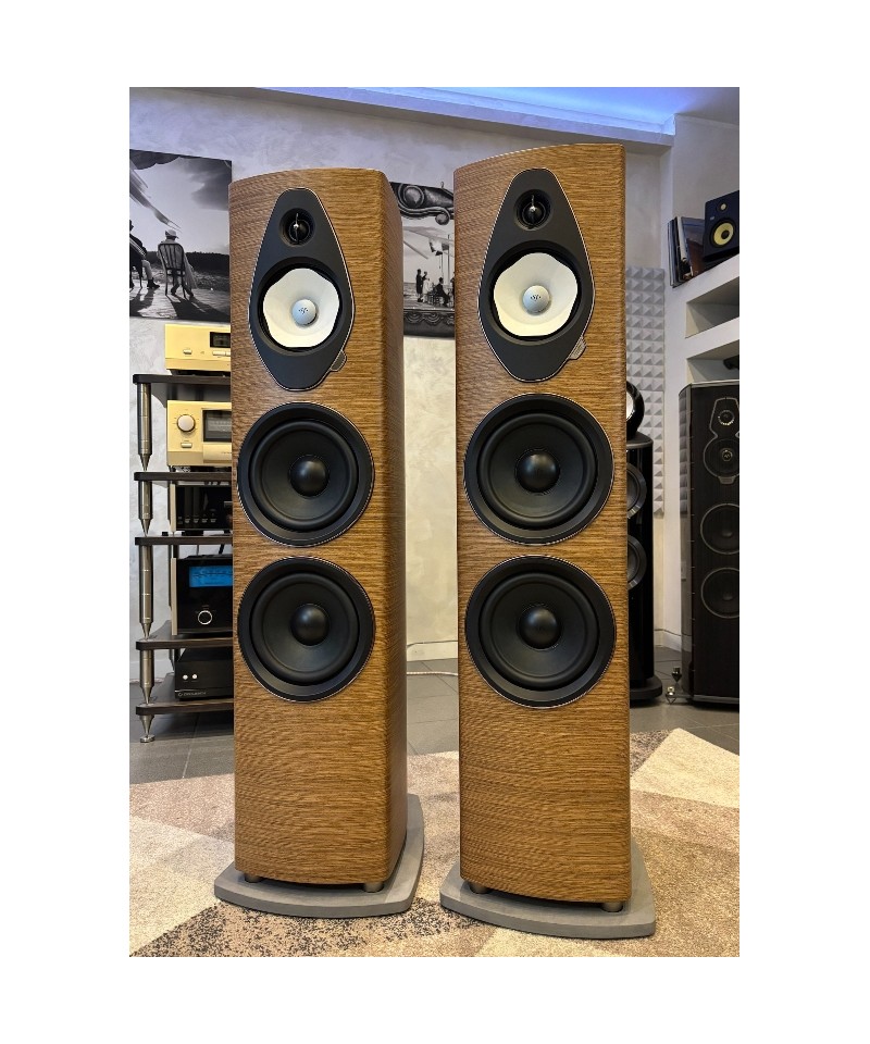 SONUS FABER SONETTO VIII G2 DEMO WALNUT COPPIA DIFFUSORI DA PAVIEMNTO GARANZIA UFFICIALE
