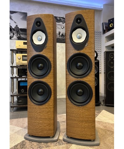 SONUS FABER SONETTO VIII G2 DEMO WALNUT COPPIA DIFFUSORI DA PAVIEMNTO GARANZIA UFFICIALE