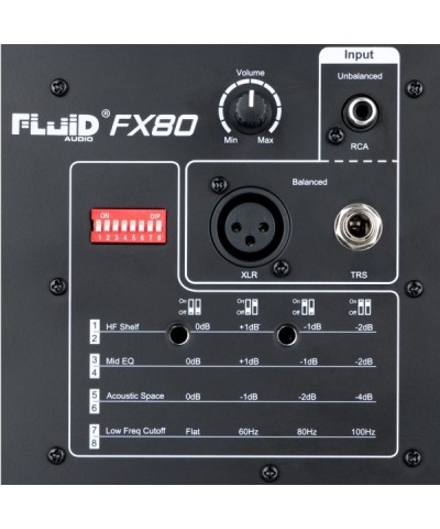 FLUID AUDIO FX 80 MONITOR DA STUDIO BI-AMPLIFICATO GARANZIA UFFICIALE