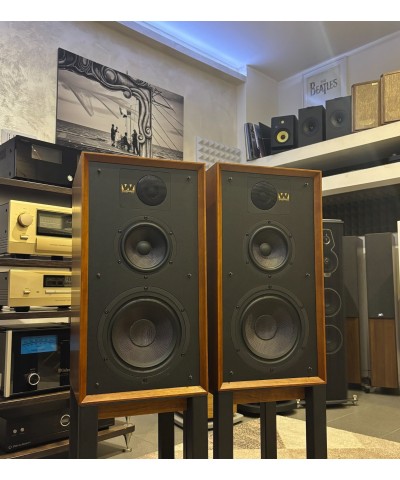 WHARFEDALE LINTON HERITAGE COPPIA DIFFUSORI DA LIBRERIA+ STAND DEDICATIUSATI