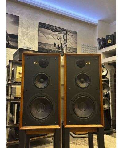 WHARFEDALE LINTON HERITAGE COPPIA DIFFUSORI DA LIBRERIA+ STAND DEDICATIUSATI