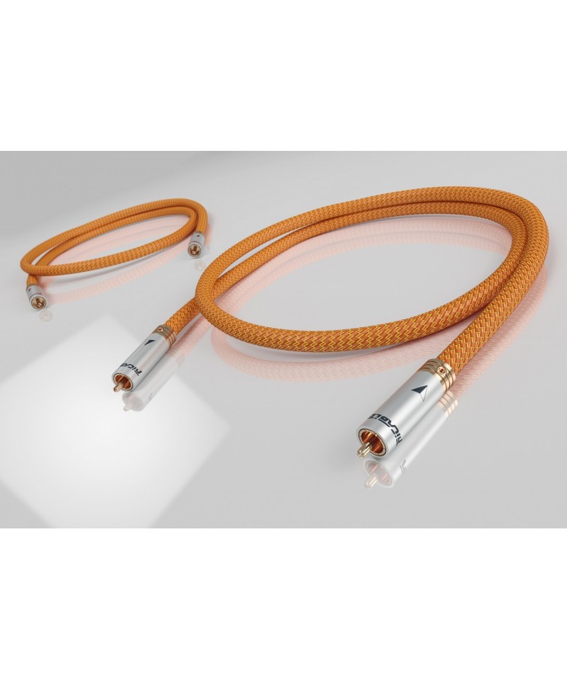 RICABLE DR2 DEDALUS SIGNAL 2MT COPPIA CAVI DI SEGNALE RCA GARANZIA UFFICIALE