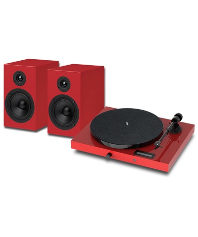 PRO JECT JUKE BOX E1 RED SISTEMA AMPLIFICATO GIRADISCHI E DIFFUSORI NUOVO GARANZIA UFFICIALE