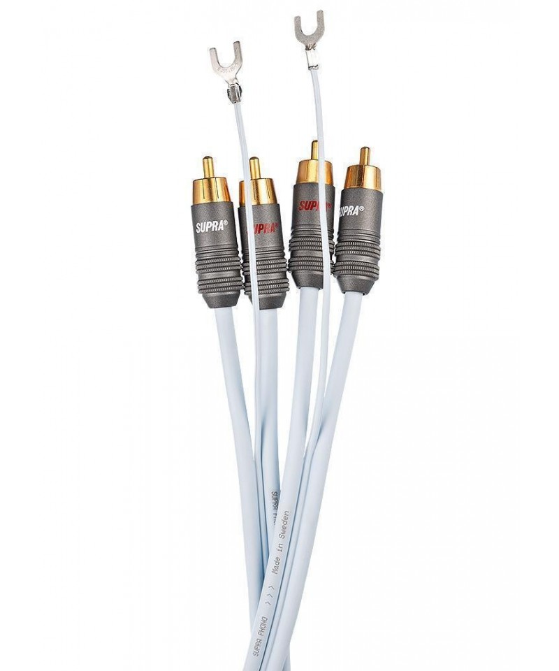 SUPRA PHONO 2RCA-SC BLUE 1MT CAVO GIRADISCHI NUOVO GARANZIA UFFICIALE