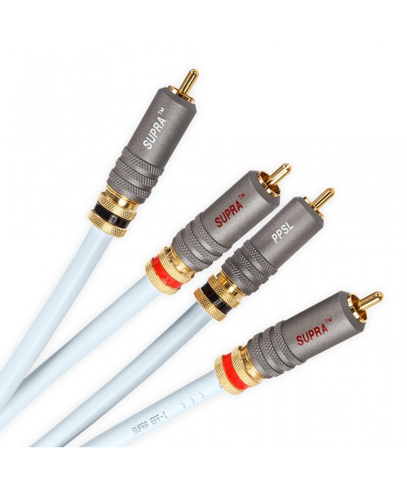 SUPRA EFF-ISL AUDIO 1M COPPIA CAVI RCA PPSL GARANZIA UFFICIALE