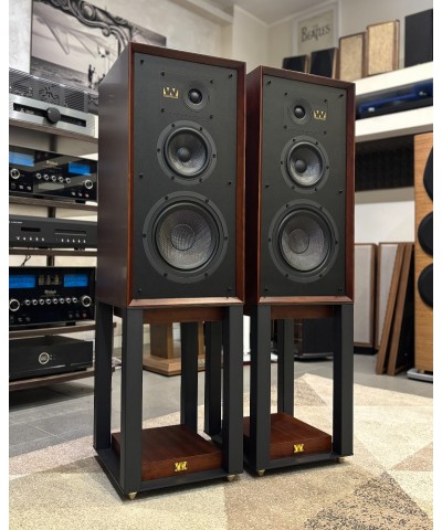WHARFEDALE SUPER LINTON MOGANO DEMO COPPIA DIFFUSORI + STAND GARANZIA UFFICIALE