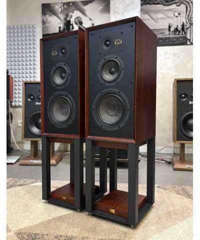 WHARFEDALE SUPER LINTON MOGANO DEMO COPPIA DIFFUSORI + STAND GARANZIA UFFICIALE
