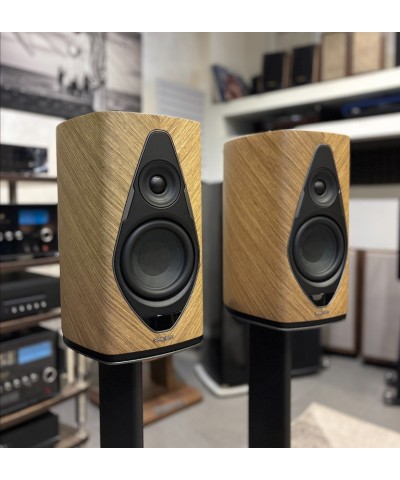 SONUS FABER DUETTO WALNUT DEMO + DUETTO STAND COPPIA DIFFUSORI ATTIVI DA LIBRERIA GARANZIA UFFICIALE