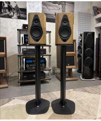 SONUS FABER DUETTO WALNUT DEMO + DUETTO STAND COPPIA DIFFUSORI ATTIVI DA LIBRERIA GARANZIA UFFICIALE