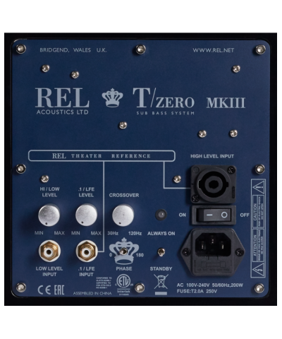 REL ACOUSTICS T-ZERO MKII SUBWOOFER ATTIVO GARANZIA UFFICIALE