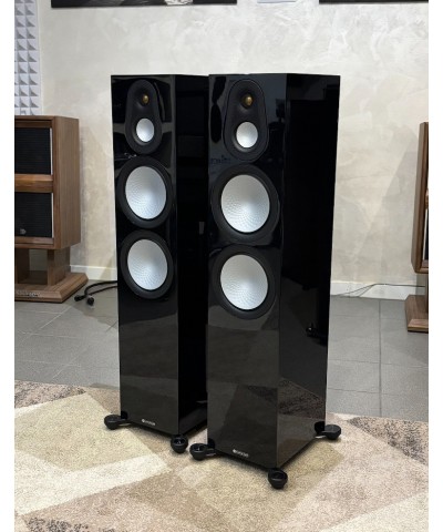 MONITOR AUDIO SILVER 500 7G BLACK GLOSS COPPIA DIFFUSORI DA PAVIMENTO USATI