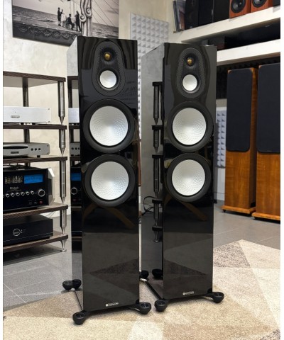 MONITOR AUDIO SILVER 500 7G BLACK GLOSS COPPIA DIFFUSORI DA PAVIMENTO USATI