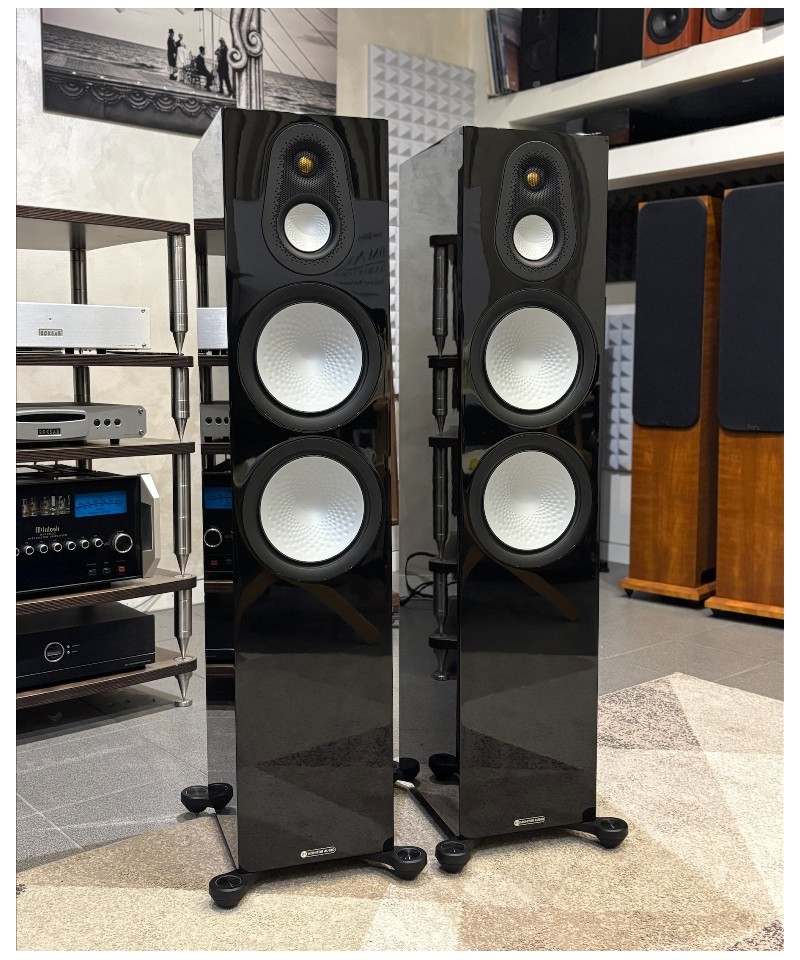 MONITOR AUDIO SILVER 500 7G BLACK GLOSS COPPIA DIFFUSORI DA PAVIMENTO USATI