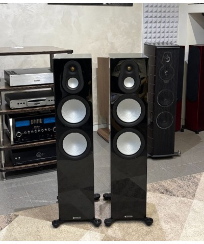 MONITOR AUDIO SILVER 500 7G BLACK GLOSS COPPIA DIFFUSORI DA PAVIMENTO USATI