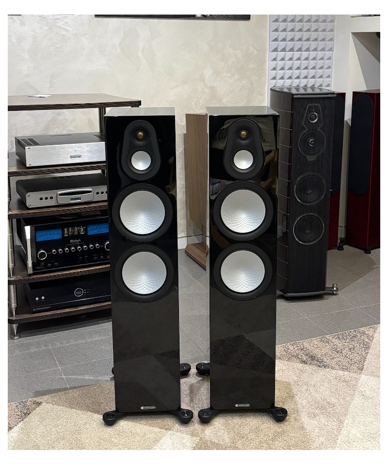 MONITOR AUDIO SILVER 500 7G BLACK GLOSS COPPIA DIFFUSORI DA PAVIMENTO USATI