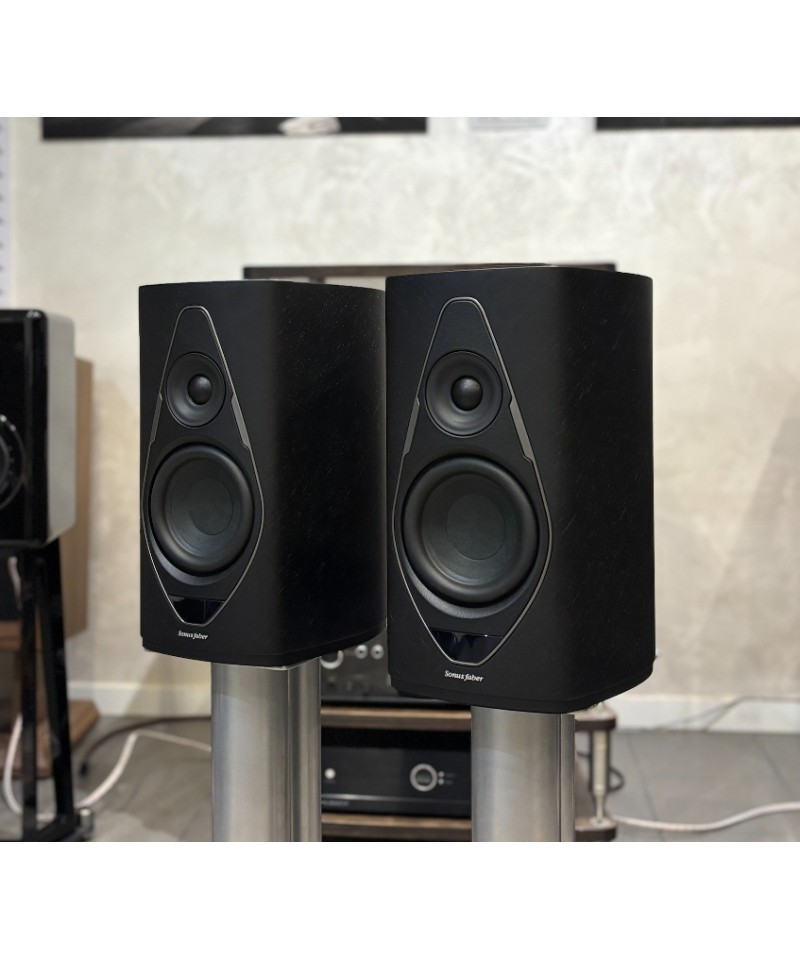 SONUS FABER DUETTO BLACK DEMO COPPIA DIFFUSORI ATTIVI DA LIBRERIA GARANZIA UFFICIALE