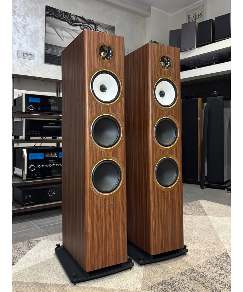 TRIANGLE SOLSTICE 8 TEAK DEMO COPPIA DIFFUSORI DA PAVIMENTO GARANZIA UFFICIALE