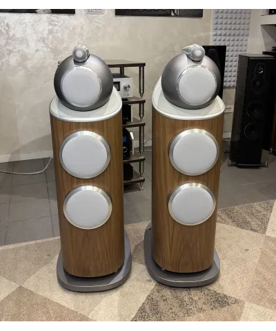 BOWERS & WILKINS 802 D4 DEMO WALNUT COPPIA DIFFUSORI HIEND GARANZIA UFFICIALE