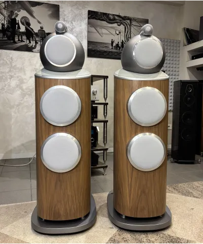 BOWERS & WILKINS 802 D4 DEMO WALNUT COPPIA DIFFUSORI HIEND GARANZIA UFFICIALE