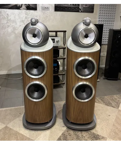 BOWERS & WILKINS 802 D4 DEMO WALNUT COPPIA DIFFUSORI HIEND GARANZIA UFFICIALE
