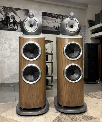 BOWERS & WILKINS 802 D4 DEMO WALNUT COPPIA DIFFUSORI HIEND GARANZIA UFFICIALE