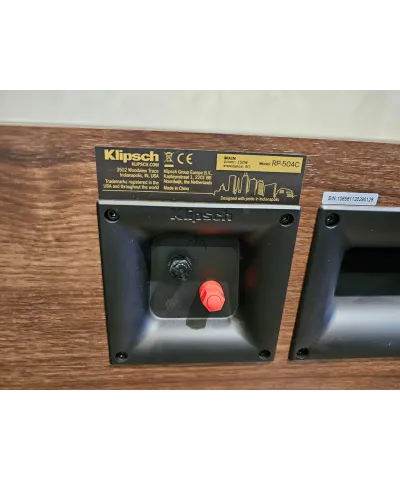 KLIPSCH RP 504C PRIMA SERIE WALNUT DEMO CANALE CENTRALE AV GARANZIA UFFICIALE