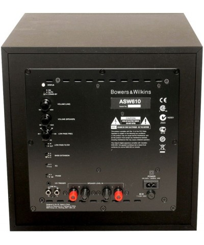 BOWERS & WILKINS ASW610 BLACK DEMO SUBWOOFER AMPLIFICATO GARANZIA UFFICIALE