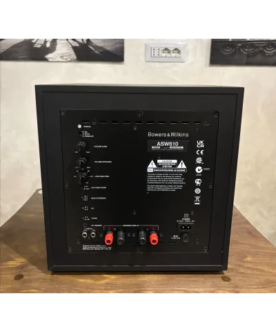 BOWERS & WILKINS ASW610 BLACK DEMO SUBWOOFER AMPLIFICATO GARANZIA UFFICIALE