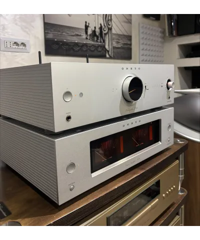 ONKYO ICON P-80 + M80 SILVER DEMO PRE + FINALE DAC STREAMER ETHERNET/WI-FI GARANZIA UFFICIALE
