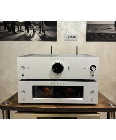 ONKYO ICON P-80 + M80 SILVER DEMO PRE + FINALE DAC STREAMER ETHERNET/WI-FI GARANZIA UFFICIALE