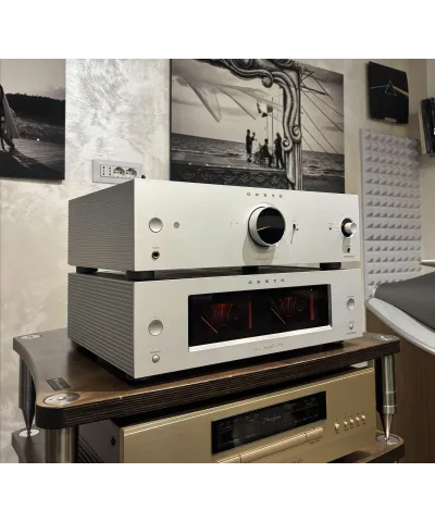 ONKYO ICON P-80 + M80 SILVER DEMO PRE + FINALE DAC STREAMER ETHERNET/WI-FI GARANZIA UFFICIALE