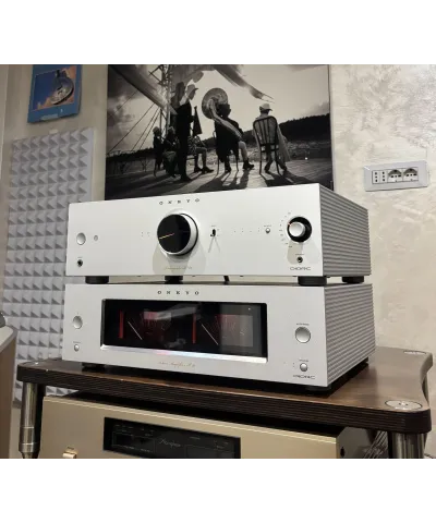 ONKYO ICON P-80 + M80 SILVER DEMO PRE + FINALE DAC STREAMER ETHERNET/WI-FI GARANZIA UFFICIALE