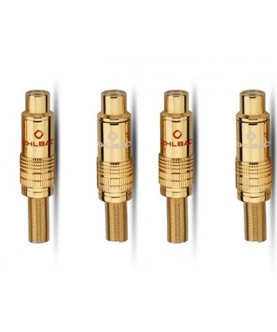 OEHLBACH 4012 SET DA 4 CONNETTORI RCA FEMMINA DI ALTA QUALITA GARANZIA UFFICIALE